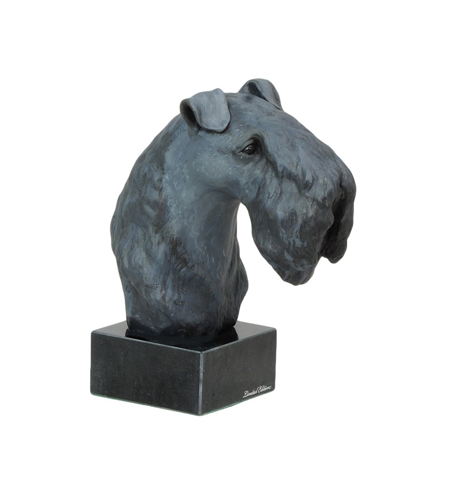 Kerry Blue Terrier ręcznie pomalowana statuetka Art-Dog